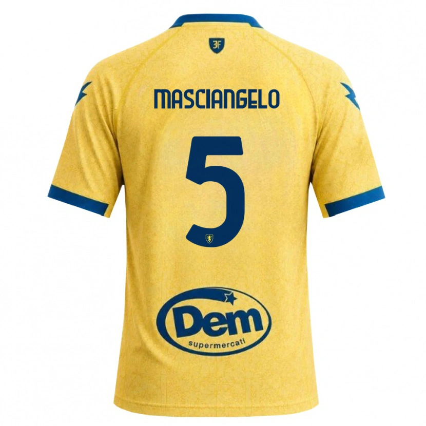 Danxen Heren Edoardo Masciangelo #5 Khaki Zwart Blauw Thuisshirt Thuistenue 2026/27 T-Shirt België