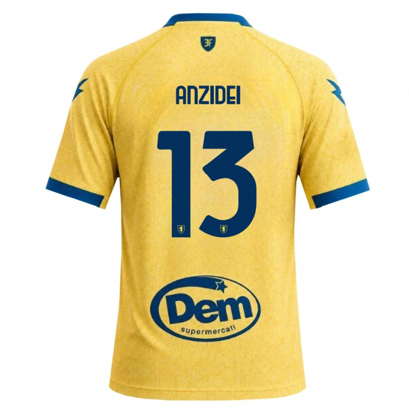 Danxen Heren Massimo Anzidei #13 Khaki Zwart Blauw Thuisshirt Thuistenue 2026/27 T-Shirt België