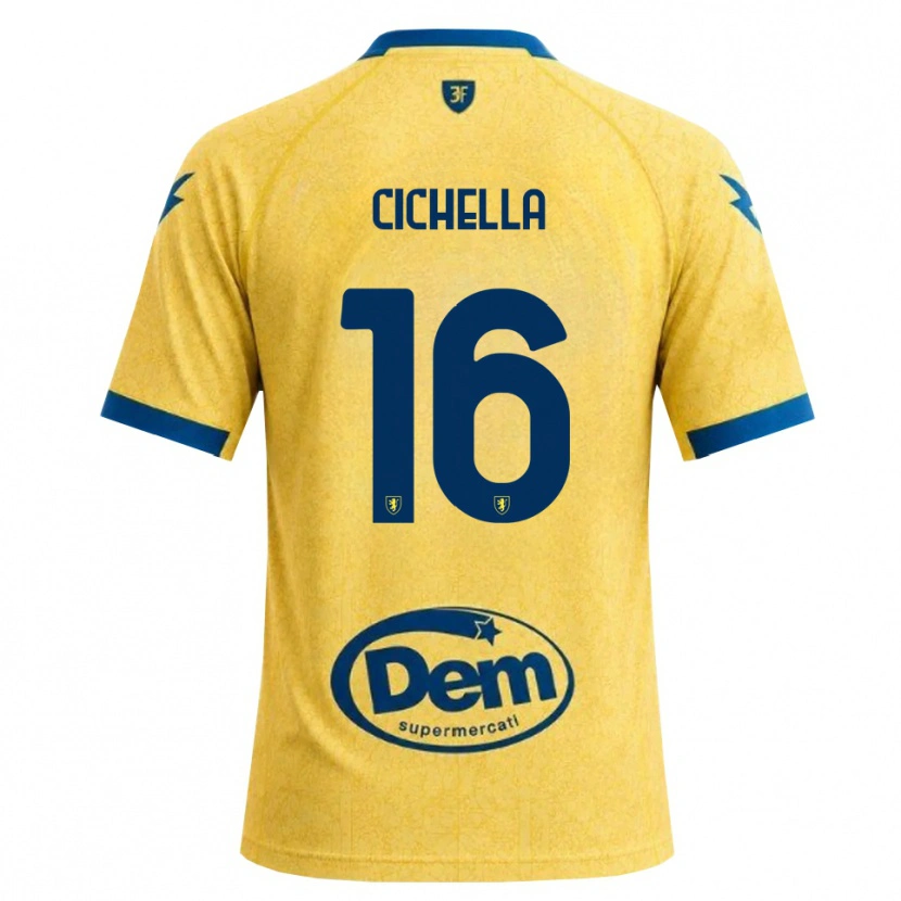 Danxen Heren Matteo Cichella #16 Khaki Zwart Blauw Thuisshirt Thuistenue 2026/27 T-Shirt België