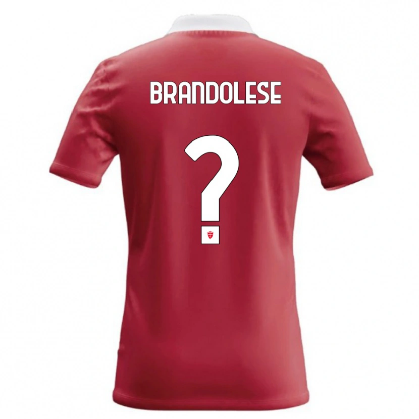 Danxen Heren Benedetto Brandolese #0 Rood Wit Thuisshirt Thuistenue 2026/27 T-Shirt België