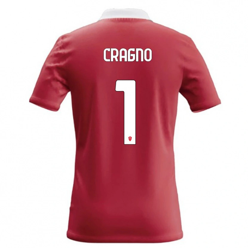 Danxen Heren Alessio Cragno #1 Rood Wit Thuisshirt Thuistenue 2026/27 T-Shirt België