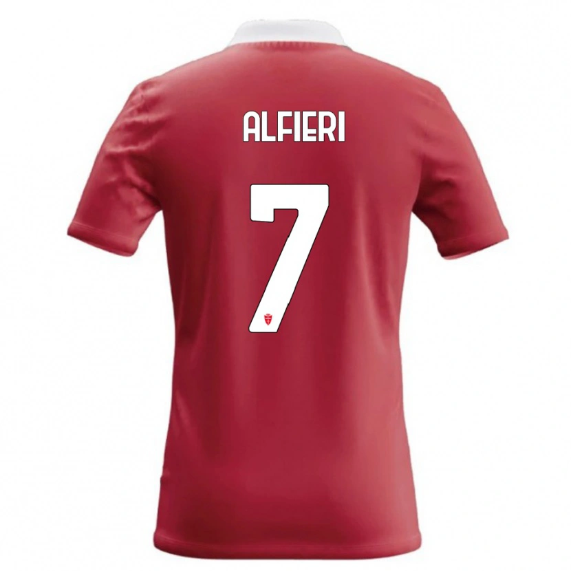 Danxen Heren Orazio Alfieri #7 Rood Wit Thuisshirt Thuistenue 2026/27 T-Shirt België