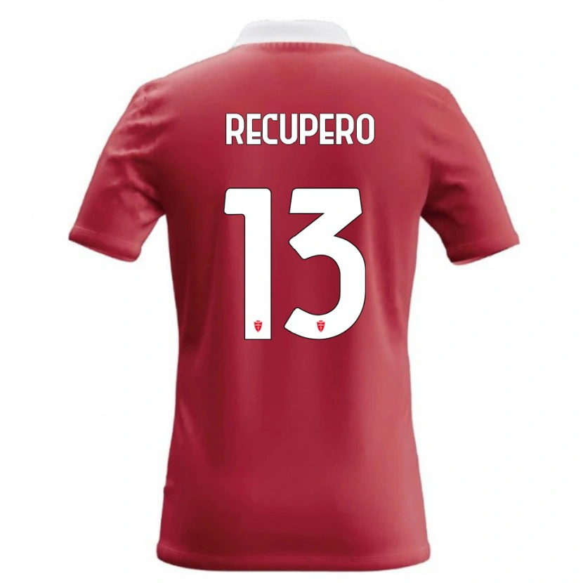 Danxen Heren Simone Recupero #13 Rood Wit Thuisshirt Thuistenue 2026/27 T-Shirt België