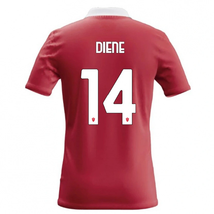 Danxen Heren Abdou Diene #14 Rood Wit Thuisshirt Thuistenue 2026/27 T-Shirt België