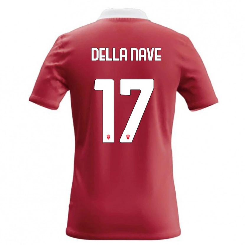 Danxen Heren Alex Ortolani Della Nave #17 Rood Wit Thuisshirt Thuistenue 2026/27 T-Shirt België