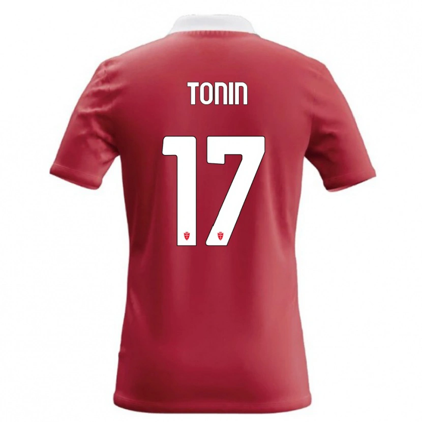 Danxen Heren Andrea Tonin #17 Rood Wit Thuisshirt Thuistenue 2026/27 T-Shirt België