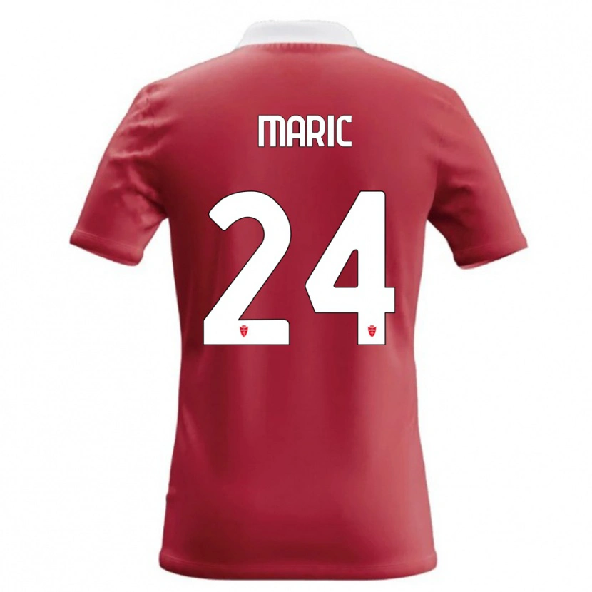 Danxen Heren Mirko Maric #24 Rood Wit Thuisshirt Thuistenue 2026/27 T-Shirt België