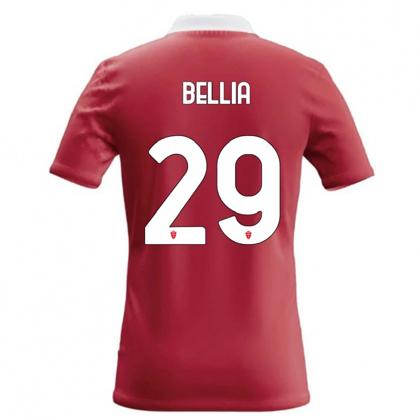 Danxen Heren Edoardo Bellia #29 Rood Wit Thuisshirt Thuistenue 2026/27 T-Shirt België