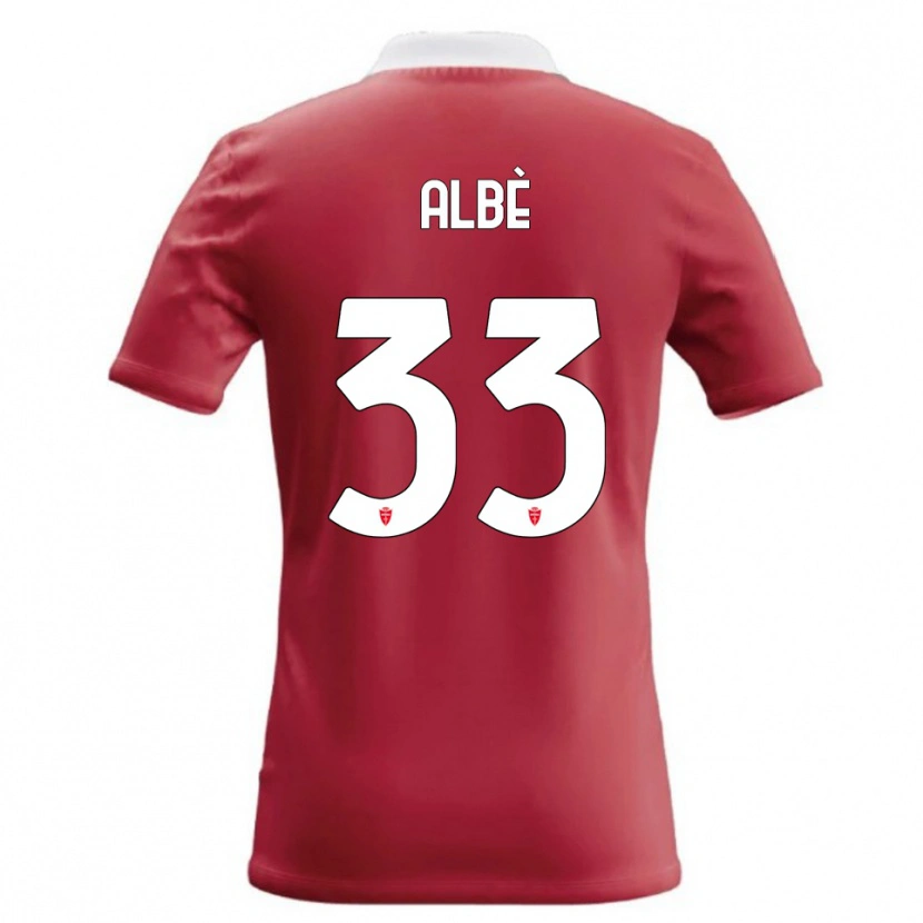 Danxen Heren Simone Albè #33 Rood Wit Thuisshirt Thuistenue 2026/27 T-Shirt België