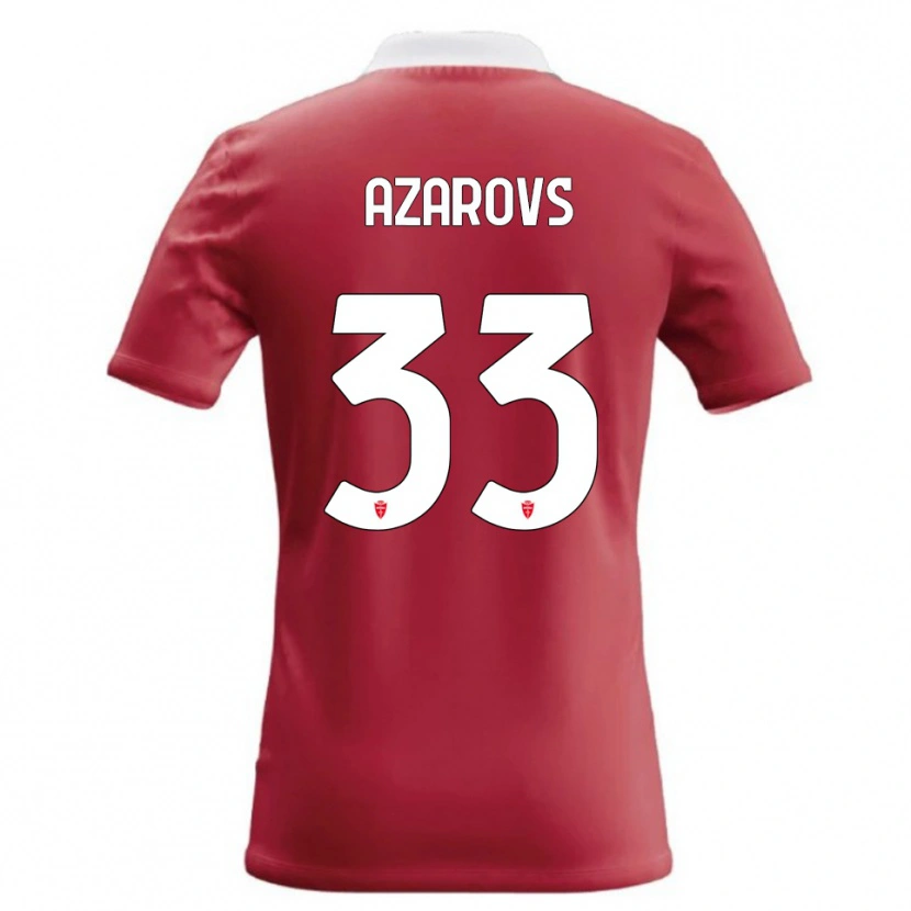Danxen Heren Timurs Azarovs #33 Rood Wit Thuisshirt Thuistenue 2026/27 T-Shirt België