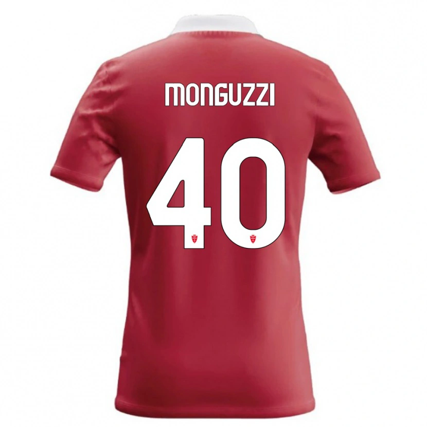 Danxen Heren Filippo Monguzzi #40 Rood Wit Thuisshirt Thuistenue 2026/27 T-Shirt België