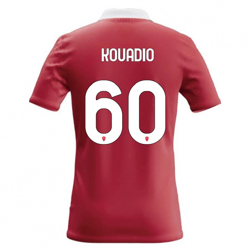 Danxen Heren Eddy Kouadio #60 Rood Wit Thuisshirt Thuistenue 2026/27 T-Shirt België