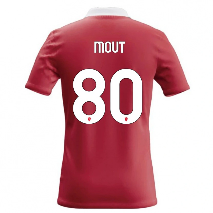 Danxen Heren Mathis Mout #80 Rood Wit Thuisshirt Thuistenue 2026/27 T-Shirt België
