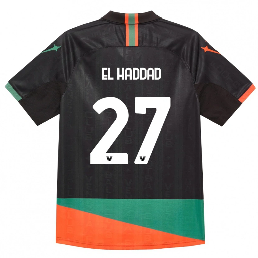 Danxen Heren Saad El Haddad #27 Zwart Oranje Groen Thuisshirt Thuistenue 2026/27 T-Shirt België