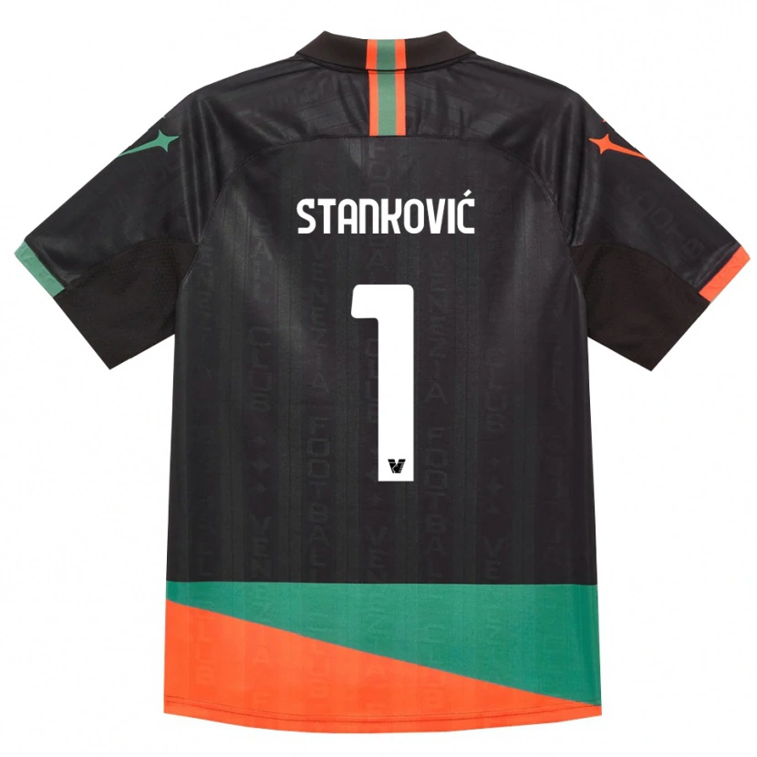 Danxen Heren Filip Stanković #1 Zwart Oranje Groen Thuisshirt Thuistenue 2026/27 T-Shirt België