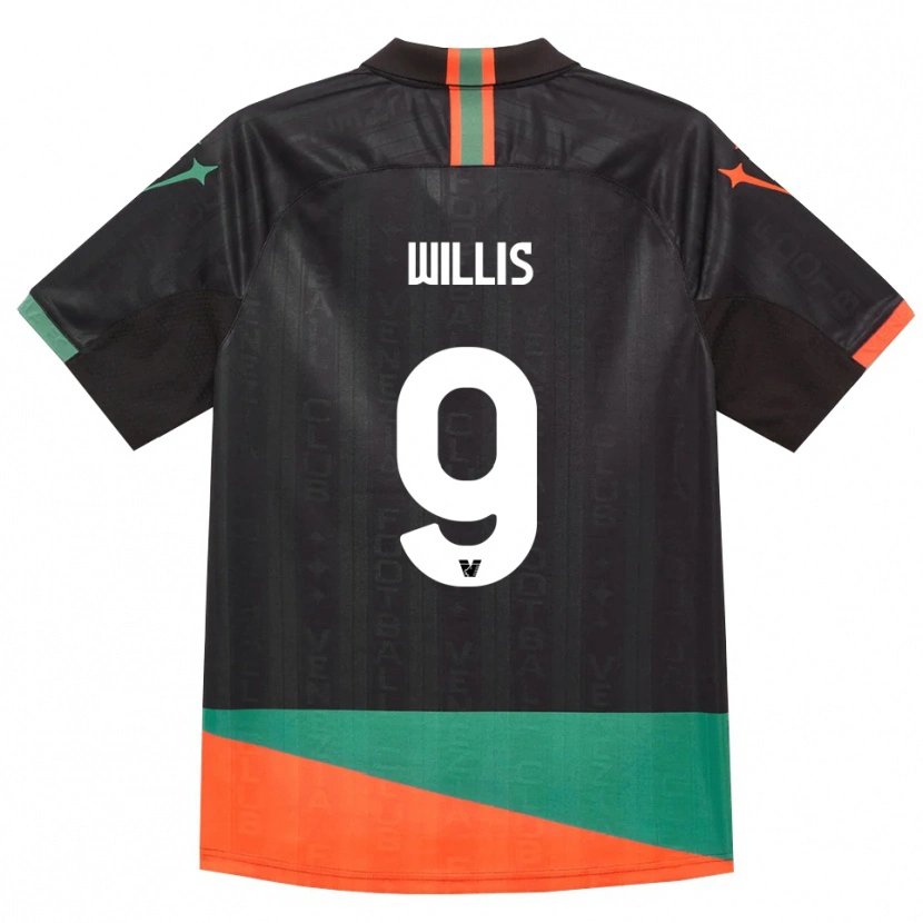 Danxen Heren Kailey Willis #9 Zwart Oranje Groen Thuisshirt Thuistenue 2026/27 T-Shirt België