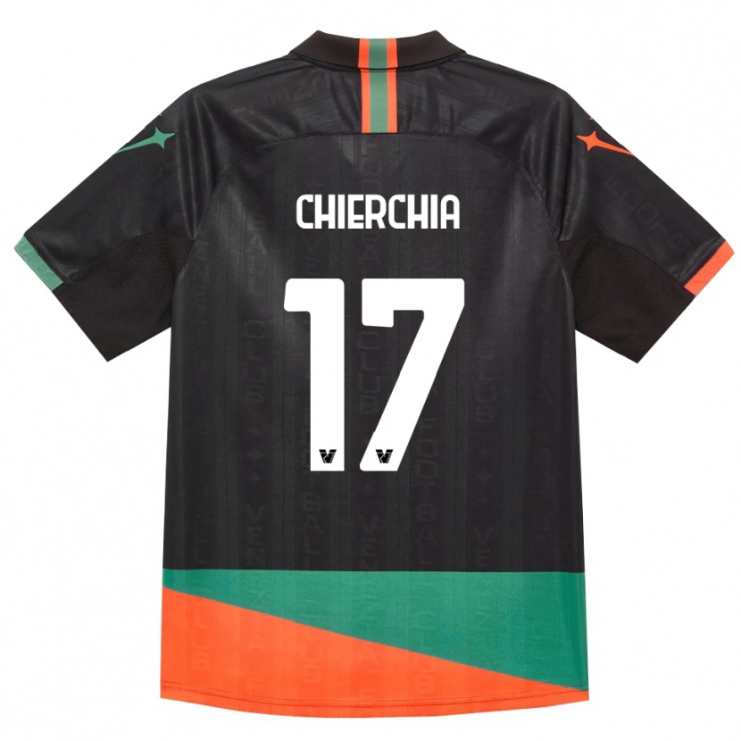 Danxen Heren Chiara Chierchia #17 Zwart Oranje Groen Thuisshirt Thuistenue 2026/27 T-Shirt België