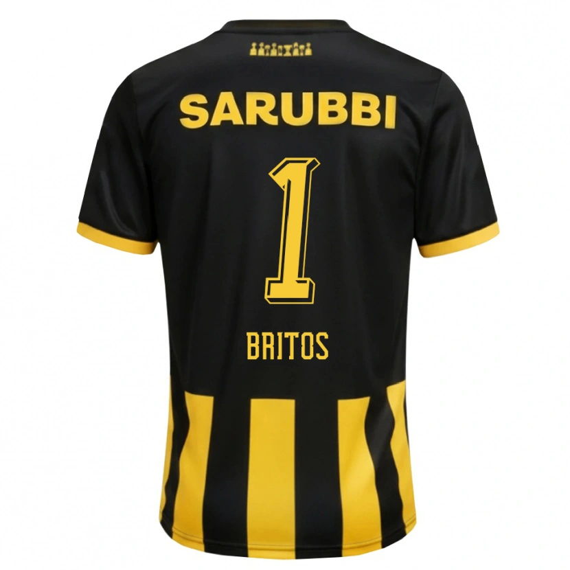Danxen Heren Sebastián Britos #1 Zwart Geel Thuisshirt Thuistenue 2026/27 T-Shirt België