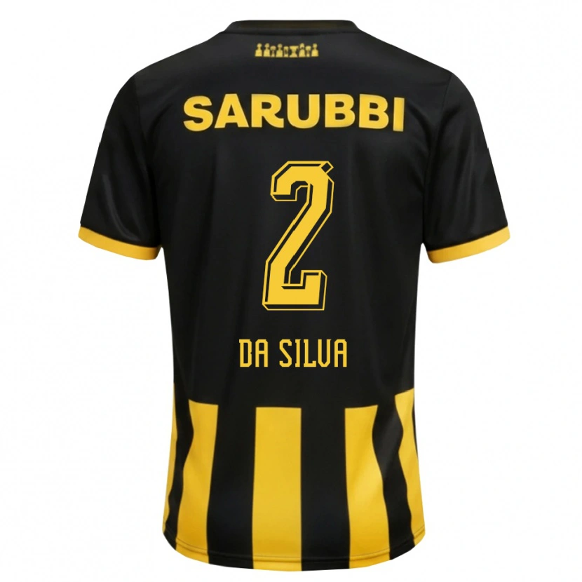 Danxen Heren Gabriel Da Silva #2 Zwart Geel Thuisshirt Thuistenue 2026/27 T-Shirt België