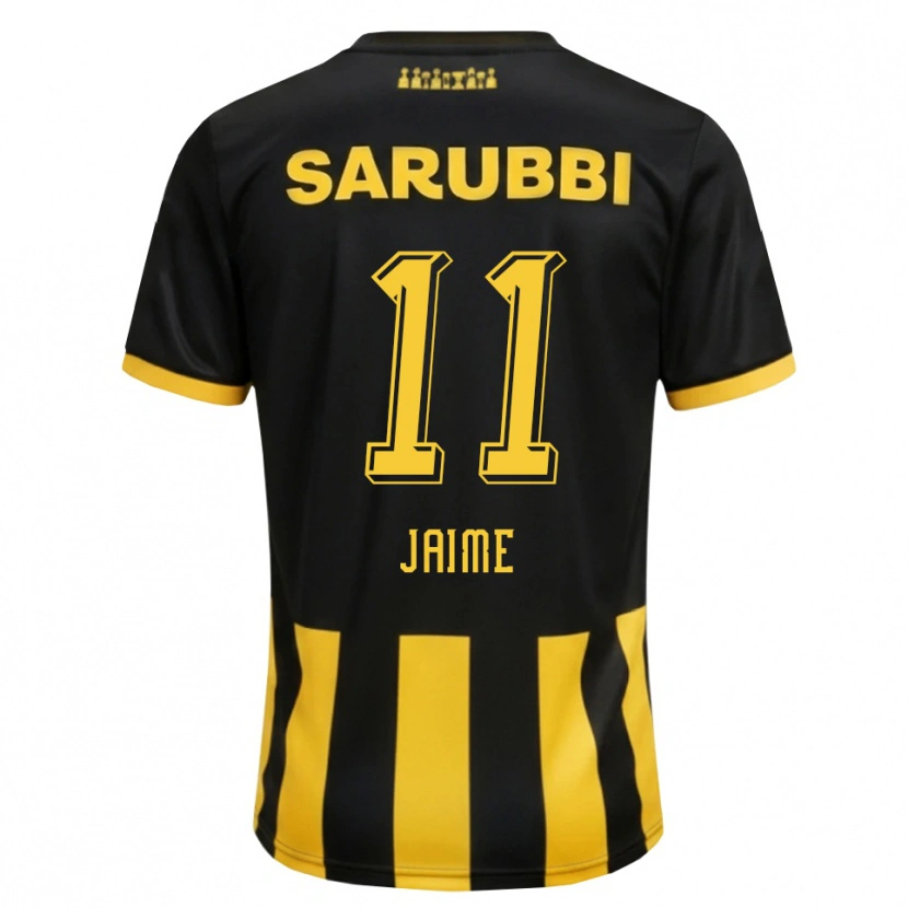 Danxen Heren Leonel Jaime #11 Zwart Geel Thuisshirt Thuistenue 2026/27 T-Shirt België