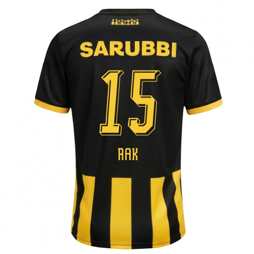 Danxen Heren Yonatthan Rak #15 Zwart Geel Thuisshirt Thuistenue 2026/27 T-Shirt België