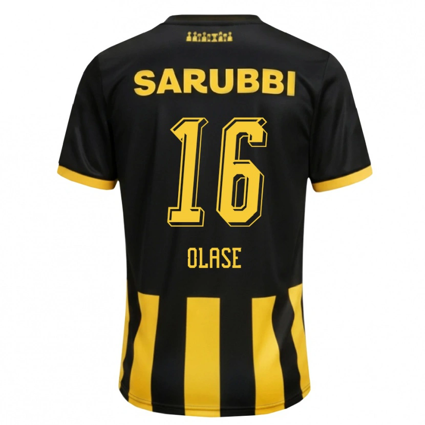 Danxen Heren Tomás Olase #16 Zwart Geel Thuisshirt Thuistenue 2026/27 T-Shirt België