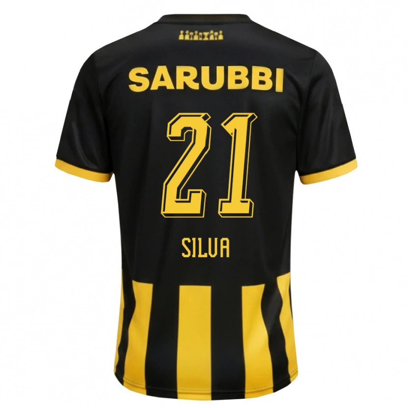 Danxen Heren Gastón Silva #21 Zwart Geel Thuisshirt Thuistenue 2026/27 T-Shirt België
