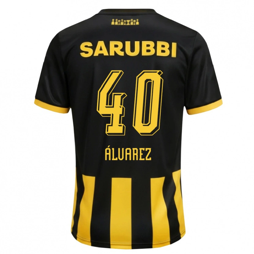 Danxen Heren Brandon Álvarez #40 Zwart Geel Thuisshirt Thuistenue 2026/27 T-Shirt België