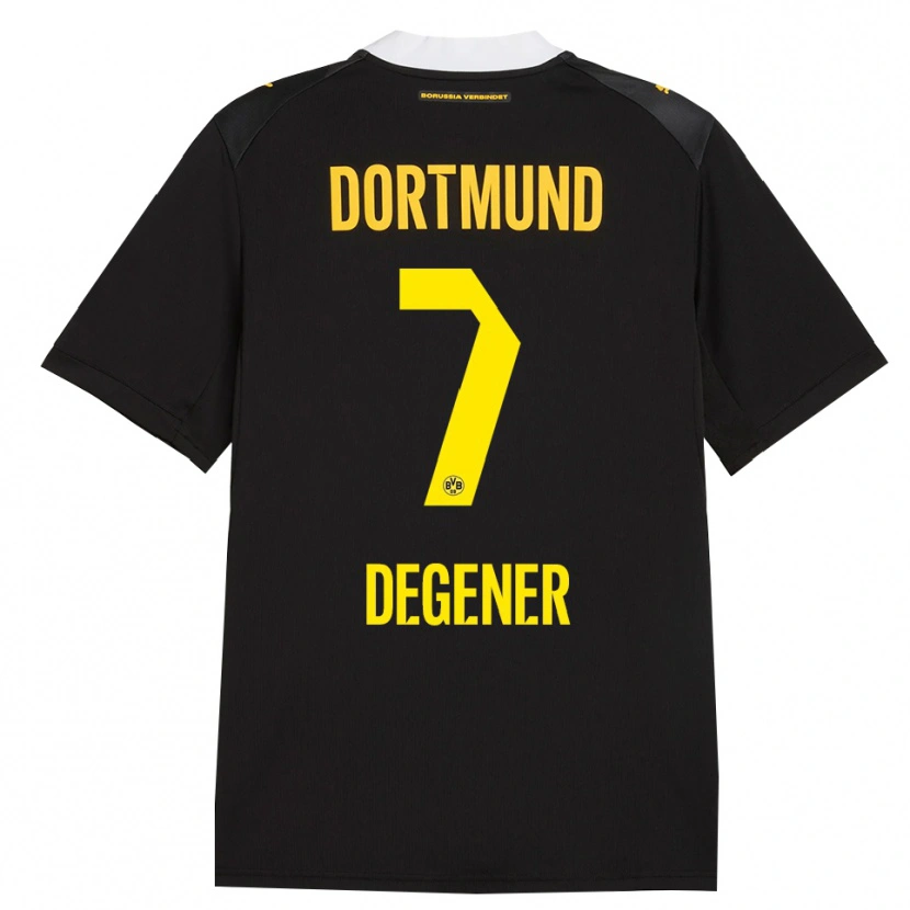 Danxen Heren Tim Degener #7 Zwart Rood Geel Uitshirt Uittenue 2026/27 T-Shirt België