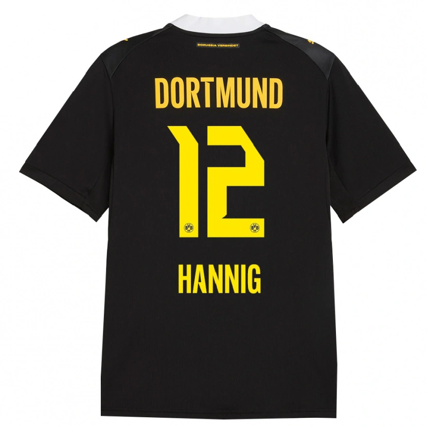 Danxen Heren Paul Hannig #12 Zwart Rood Geel Uitshirt Uittenue 2026/27 T-Shirt België