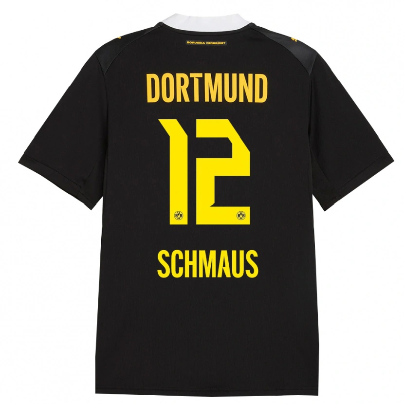 Danxen Heren Massimiliano Schmaus #12 Zwart Rood Geel Uitshirt Uittenue 2026/27 T-Shirt België