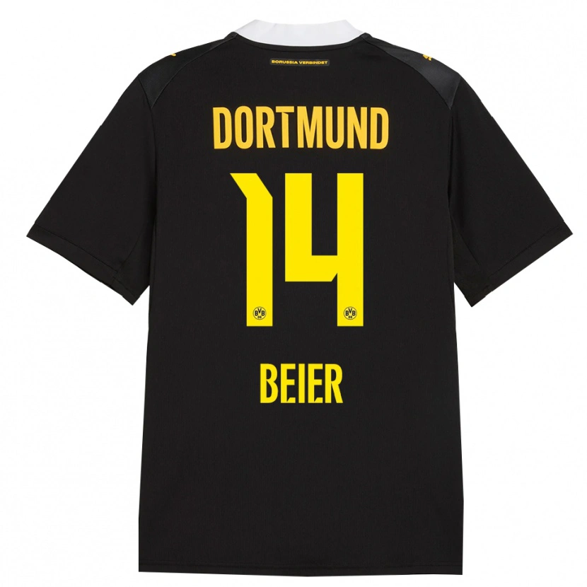 Danxen Heren Maximilian Beier #14 Zwart Rood Geel Uitshirt Uittenue 2026/27 T-Shirt België