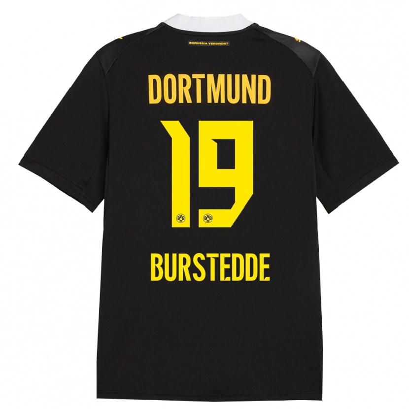 Danxen Heren Joshua Burstedde #19 Zwart Rood Geel Uitshirt Uittenue 2026/27 T-Shirt België
