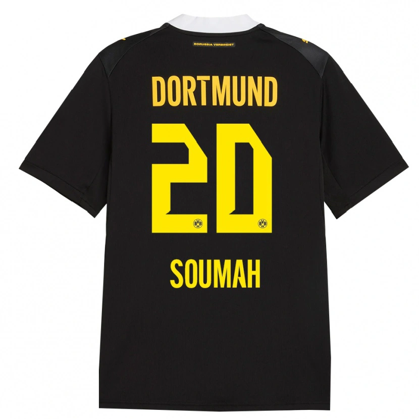 Danxen Heren Moussa Soumah #20 Zwart Rood Geel Uitshirt Uittenue 2026/27 T-Shirt België
