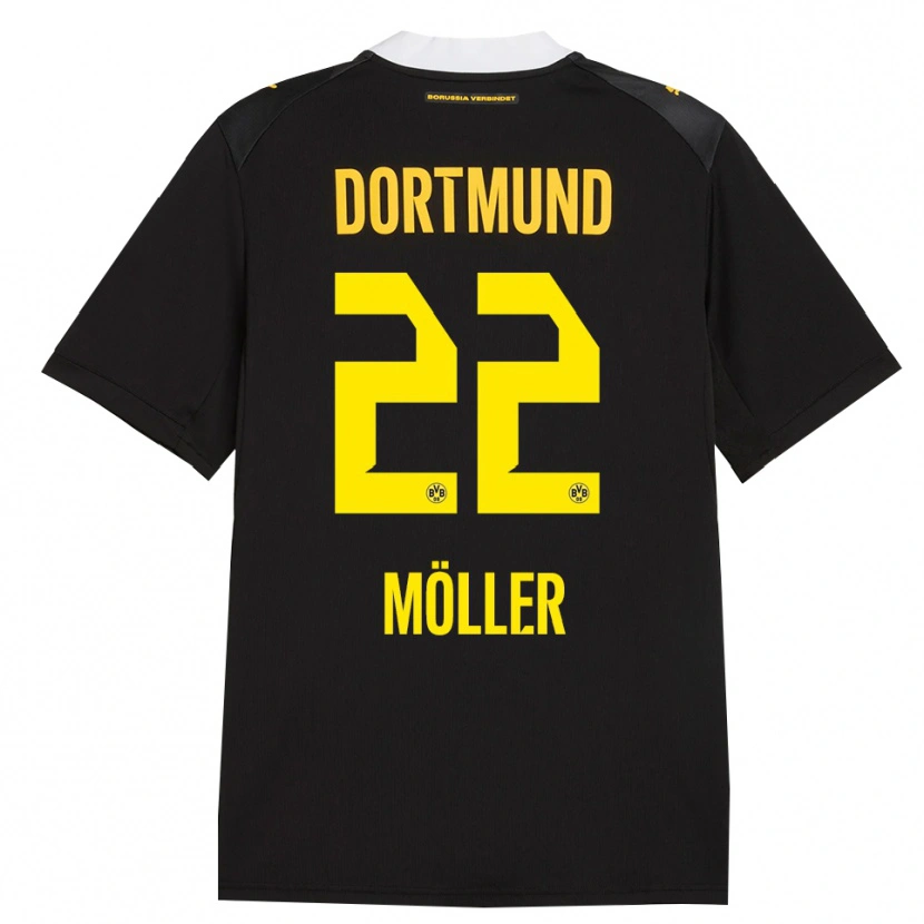 Danxen Heren Paul Möller #22 Zwart Rood Geel Uitshirt Uittenue 2026/27 T-Shirt België