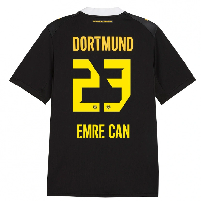 Danxen Heren Emre Can #23 Zwart Rood Geel Uitshirt Uittenue 2026/27 T-Shirt België