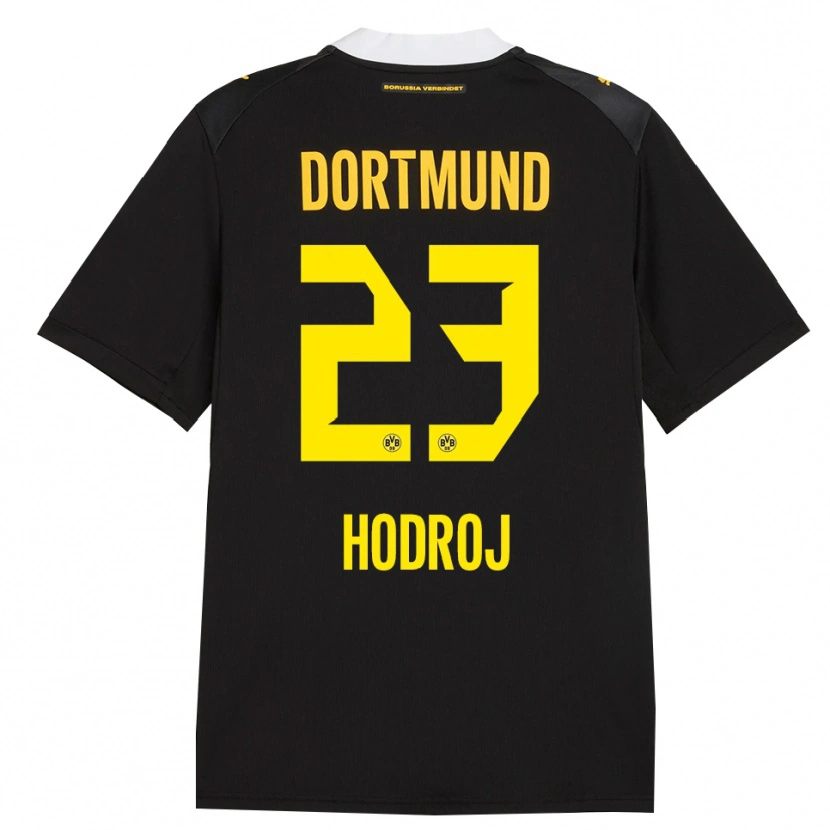 Danxen Heren Malik Hodroj #23 Zwart Rood Geel Uitshirt Uittenue 2026/27 T-Shirt België