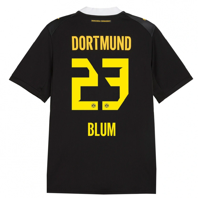 Danxen Heren Caroline Blum #23 Zwart Rood Geel Uitshirt Uittenue 2026/27 T-Shirt België