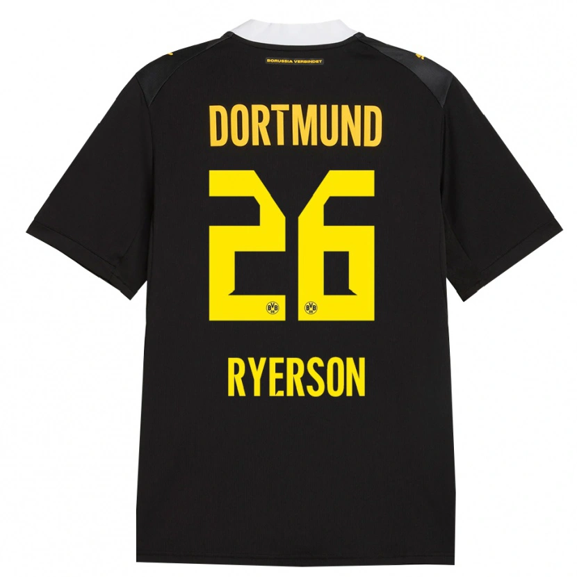 Danxen Heren Julian Ryerson #26 Zwart Rood Geel Uitshirt Uittenue 2026/27 T-Shirt België