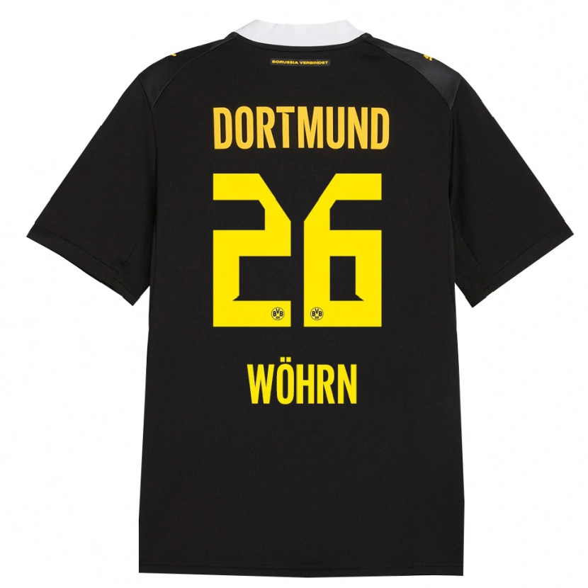 Danxen Heren Yasu Wöhrn #26 Zwart Rood Geel Uitshirt Uittenue 2026/27 T-Shirt België