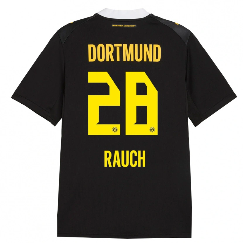 Danxen Heren Julius Fynn Rauch #28 Zwart Rood Geel Uitshirt Uittenue 2026/27 T-Shirt België