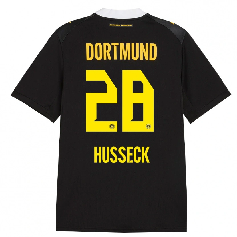 Danxen Heren Jonah Husseck #28 Zwart Rood Geel Uitshirt Uittenue 2026/27 T-Shirt België