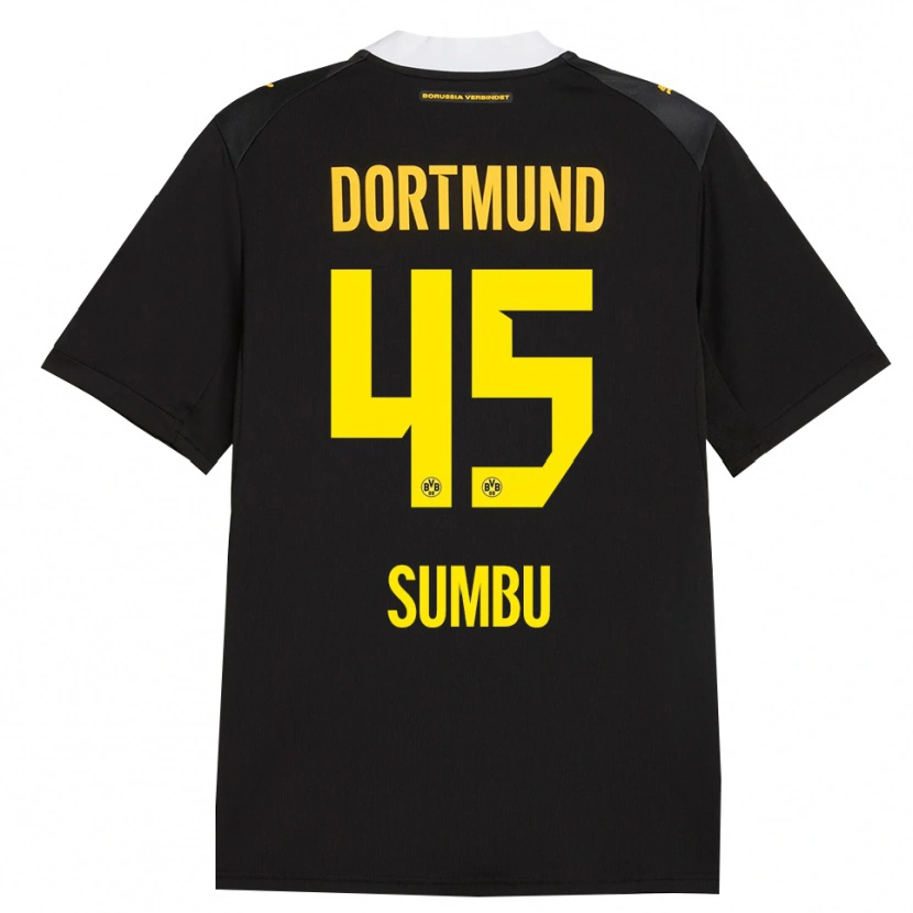Danxen Heren Daniel Sumbu #45 Zwart Rood Geel Uitshirt Uittenue 2026/27 T-Shirt België