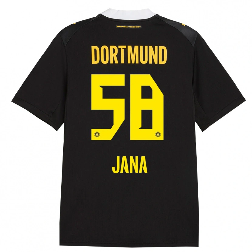 Danxen Heren Nordberg Jana #58 Zwart Rood Geel Uitshirt Uittenue 2026/27 T-Shirt België