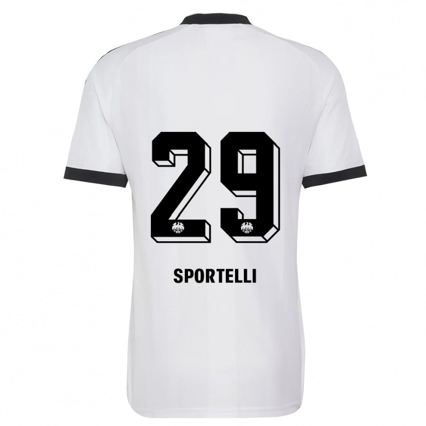 Danxen Heren Flavio Sportelli #29 Zwart Wit Uitshirt Uittenue 2026/27 T-Shirt België