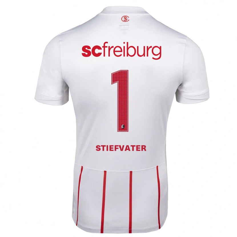 Danxen Heren Max Stiefvater #1 Wit Rood Geel Uitshirt Uittenue 2026/27 T-Shirt België