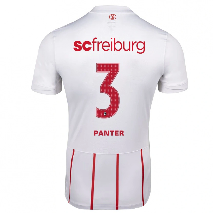 Danxen Heren Max Panter #3 Wit Rood Geel Uitshirt Uittenue 2026/27 T-Shirt België
