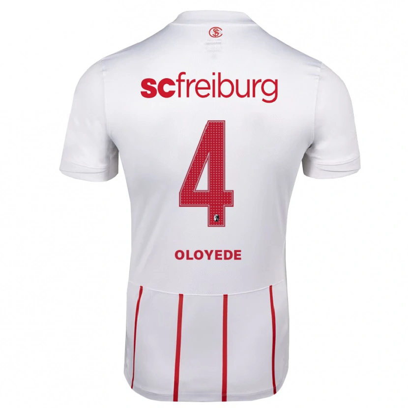 Danxen Heren Sebastian Oloyede #4 Wit Rood Geel Uitshirt Uittenue 2026/27 T-Shirt België