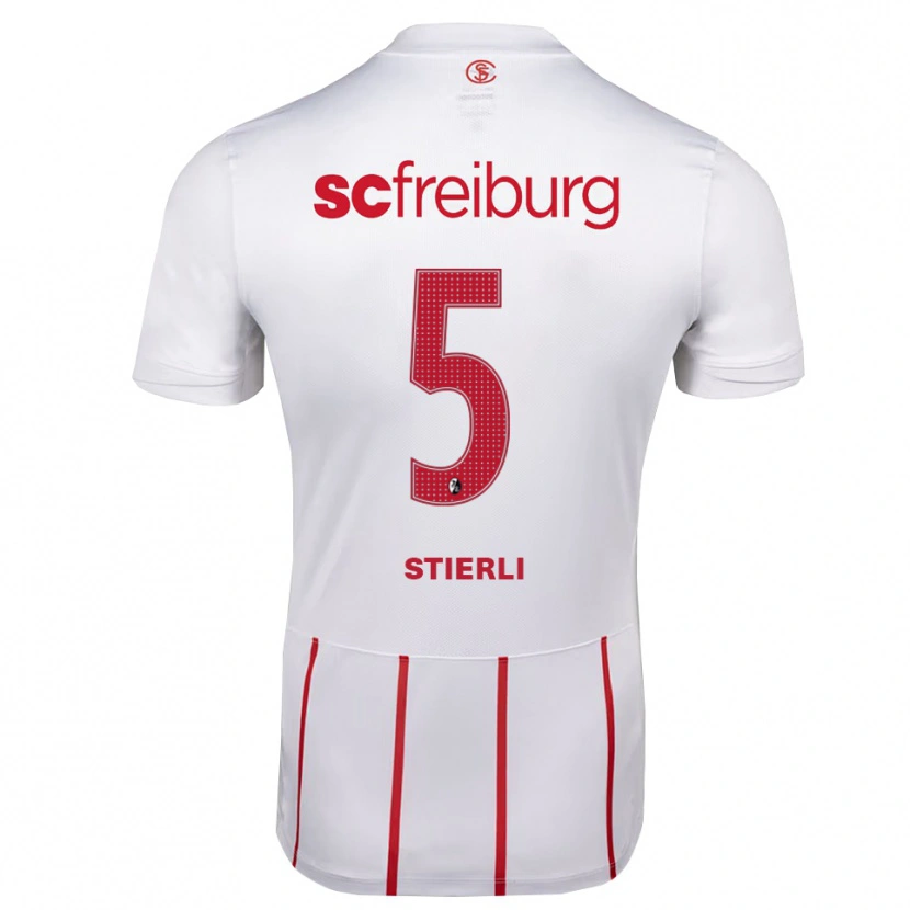 Danxen Heren Julia Stierli #5 Wit Rood Geel Uitshirt Uittenue 2026/27 T-Shirt België