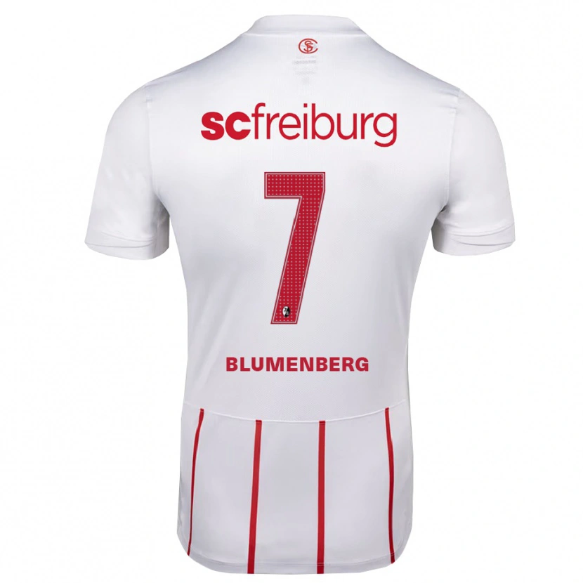 Danxen Heren Tessa Blumenberg #7 Wit Rood Geel Uitshirt Uittenue 2026/27 T-Shirt België